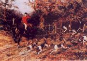 Heywood Hardy Calling the Hounds Out of Cover oil painting artist